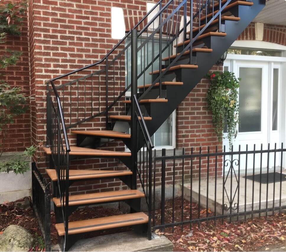 escalier extérieur à Montréal